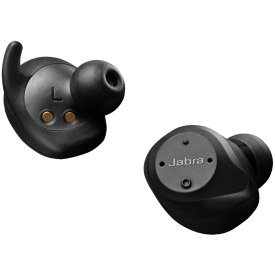 black earbuds different angles