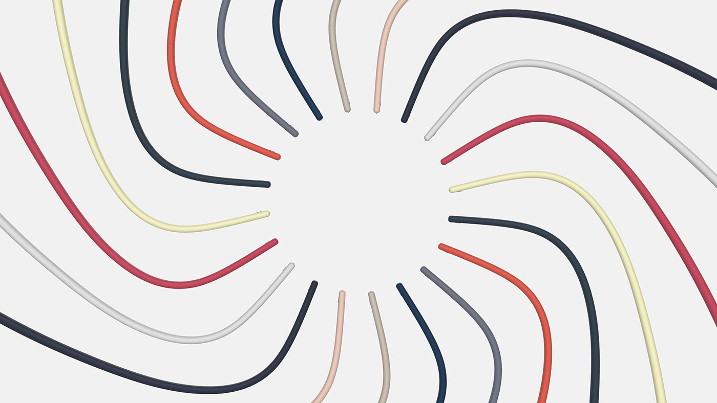 colorful glasses arms spiral