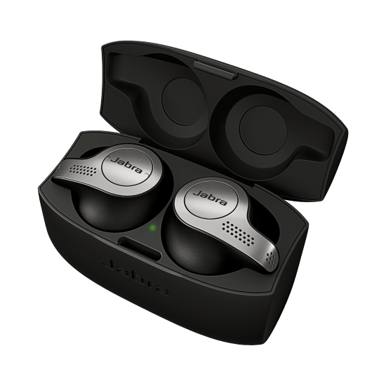 earbuds in charging case