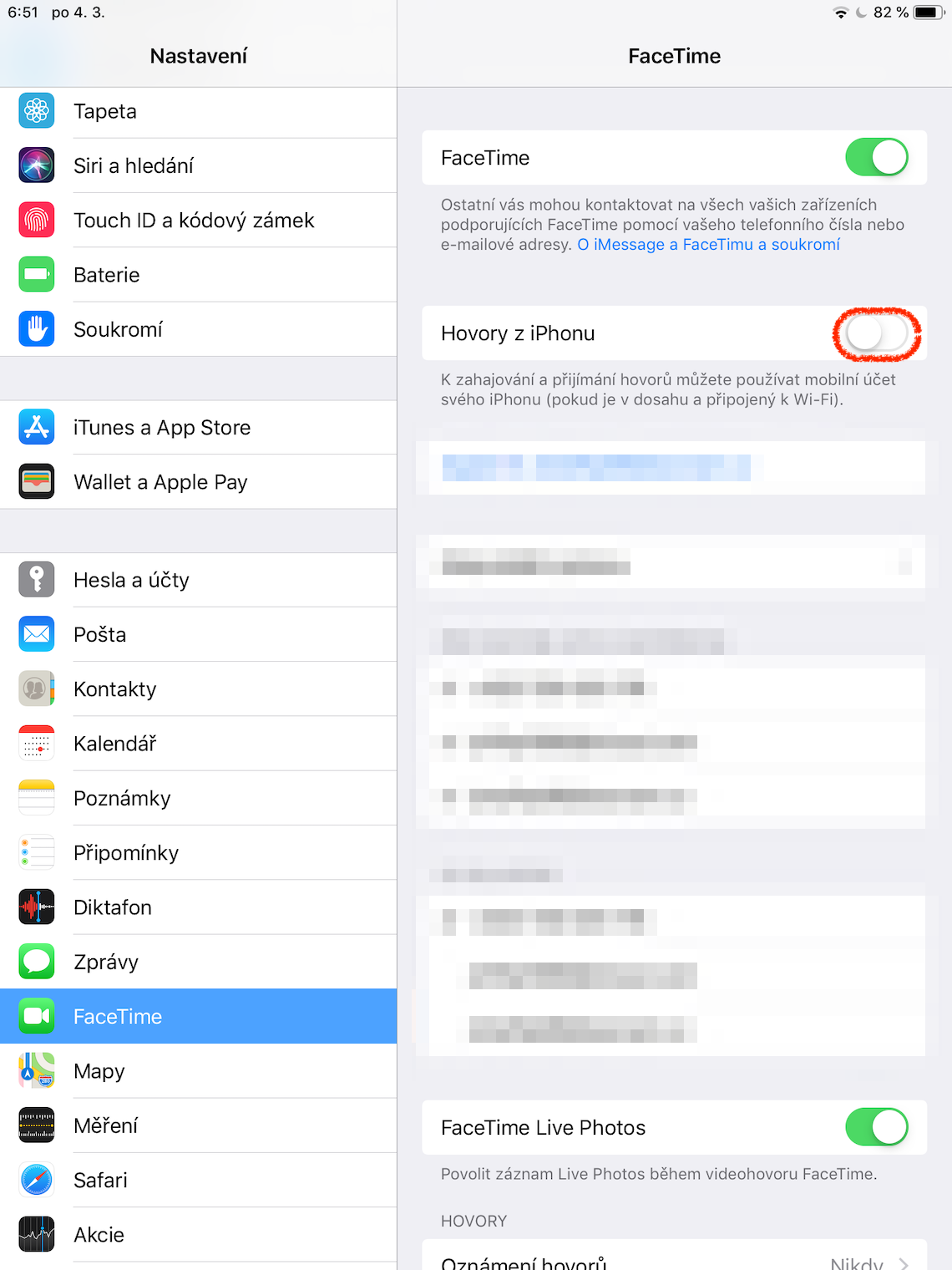 facetime settings iphone