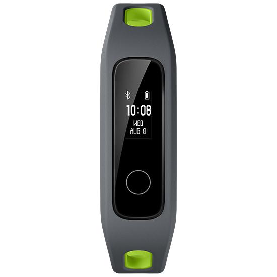 gray fitness tracker front view