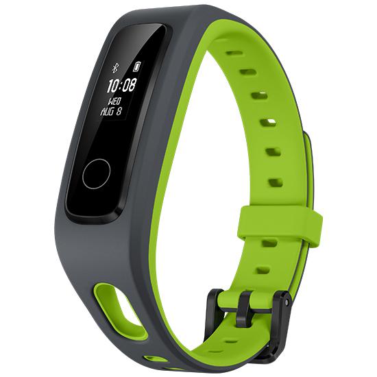 gray green fitness tracker side view
