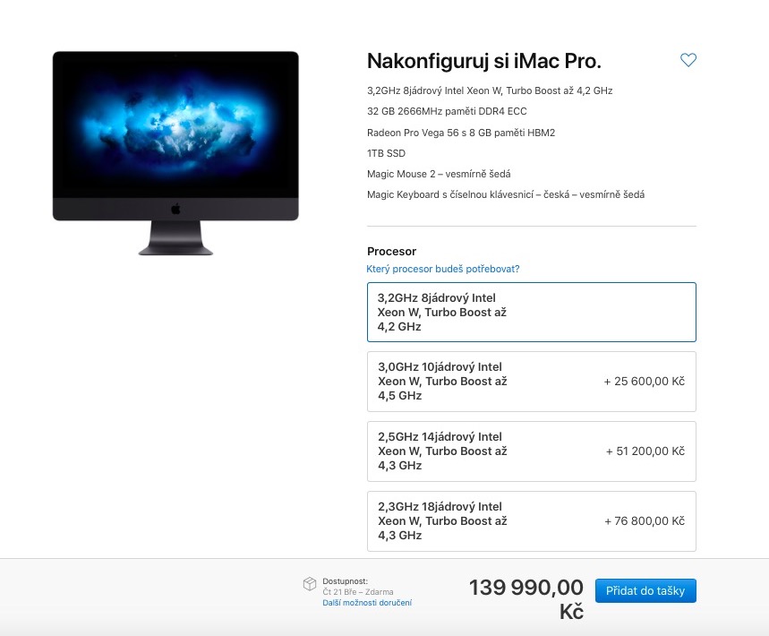 imac pro configuration