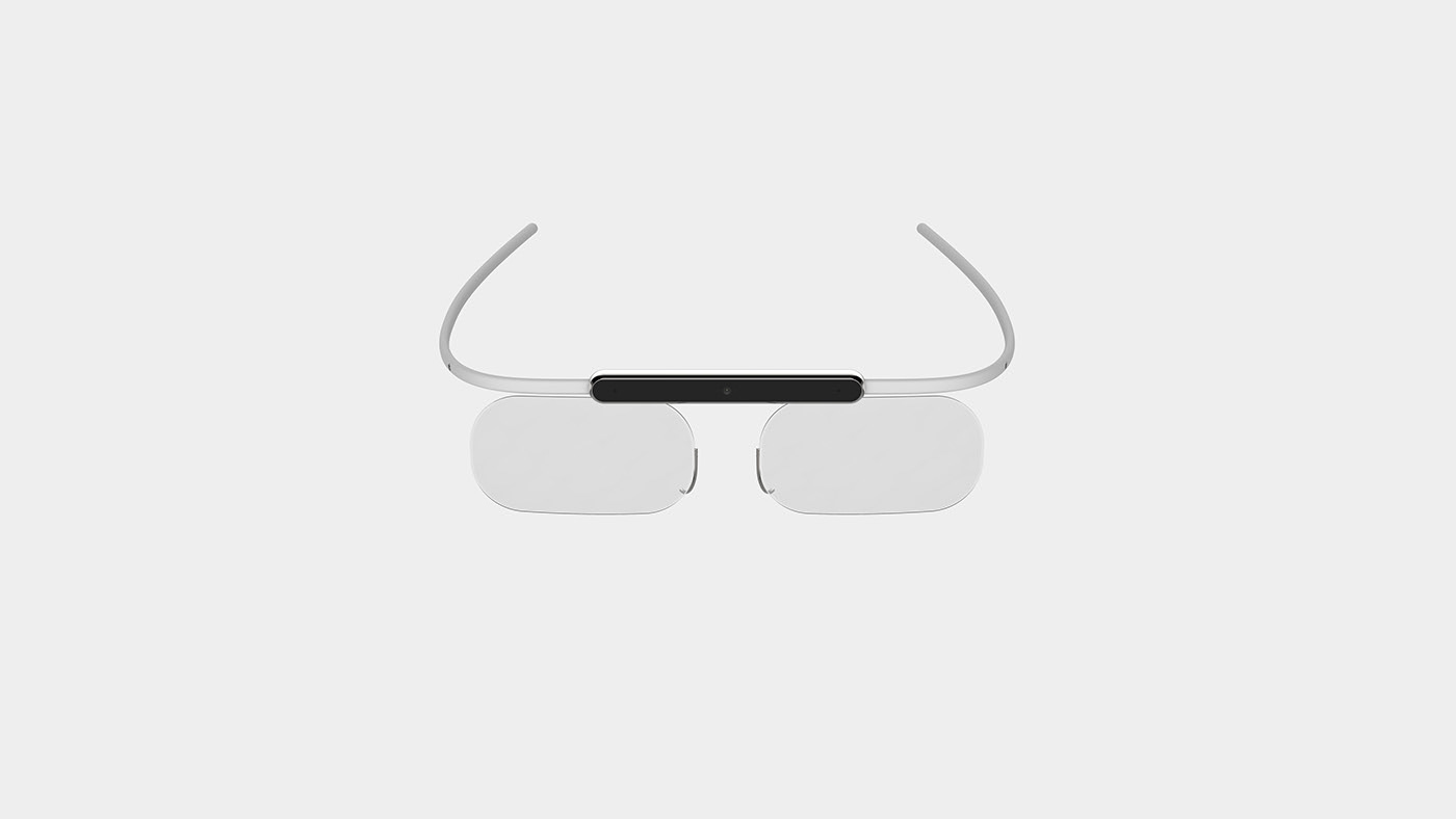 minimalist smart glasses front