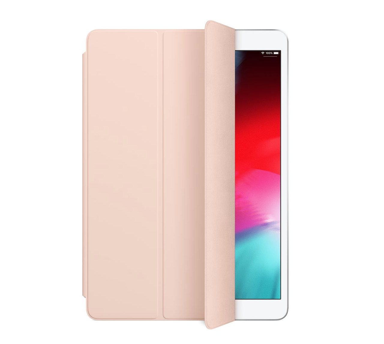 pink ipad cover open