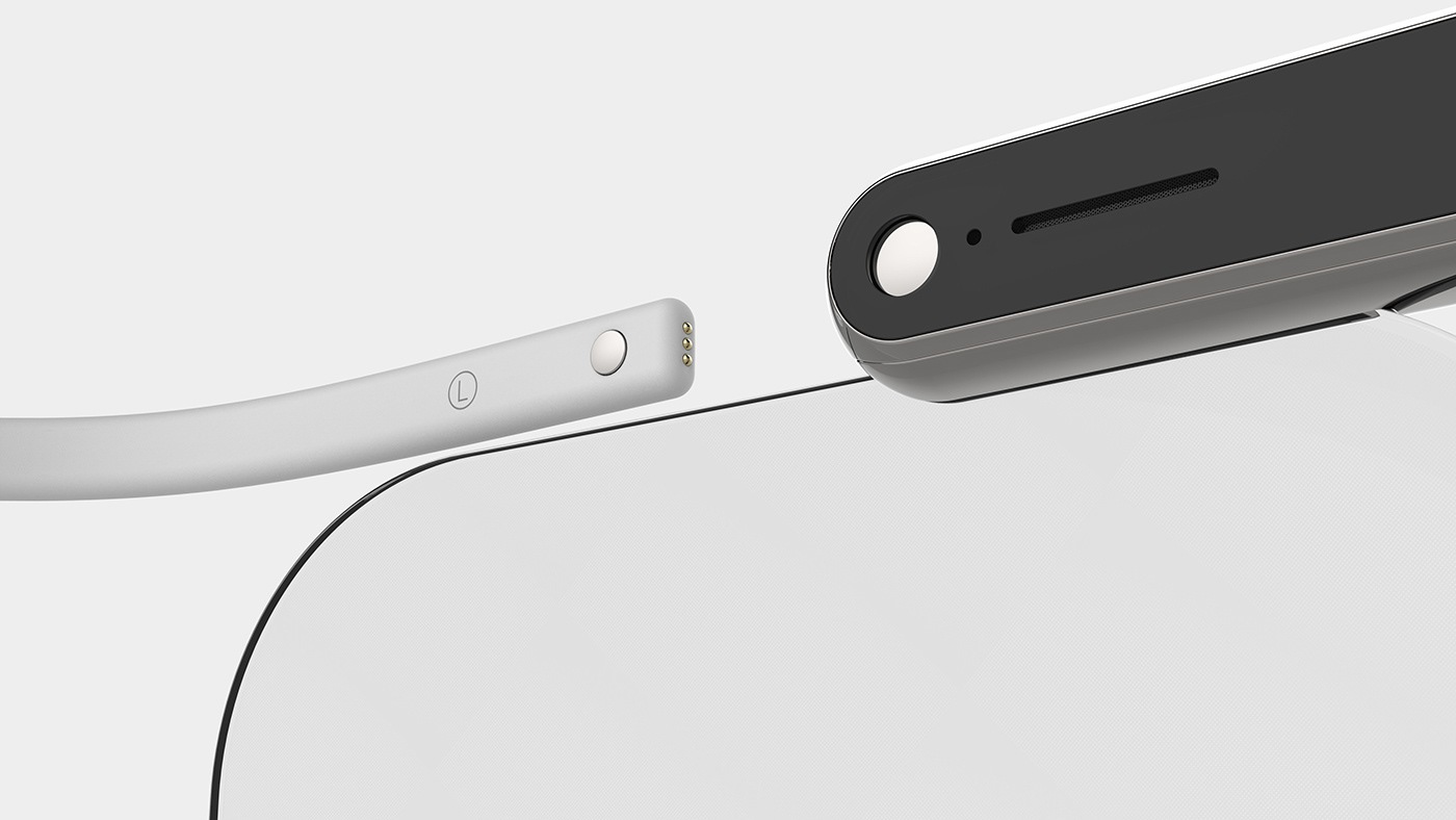 smart glasses frame connection