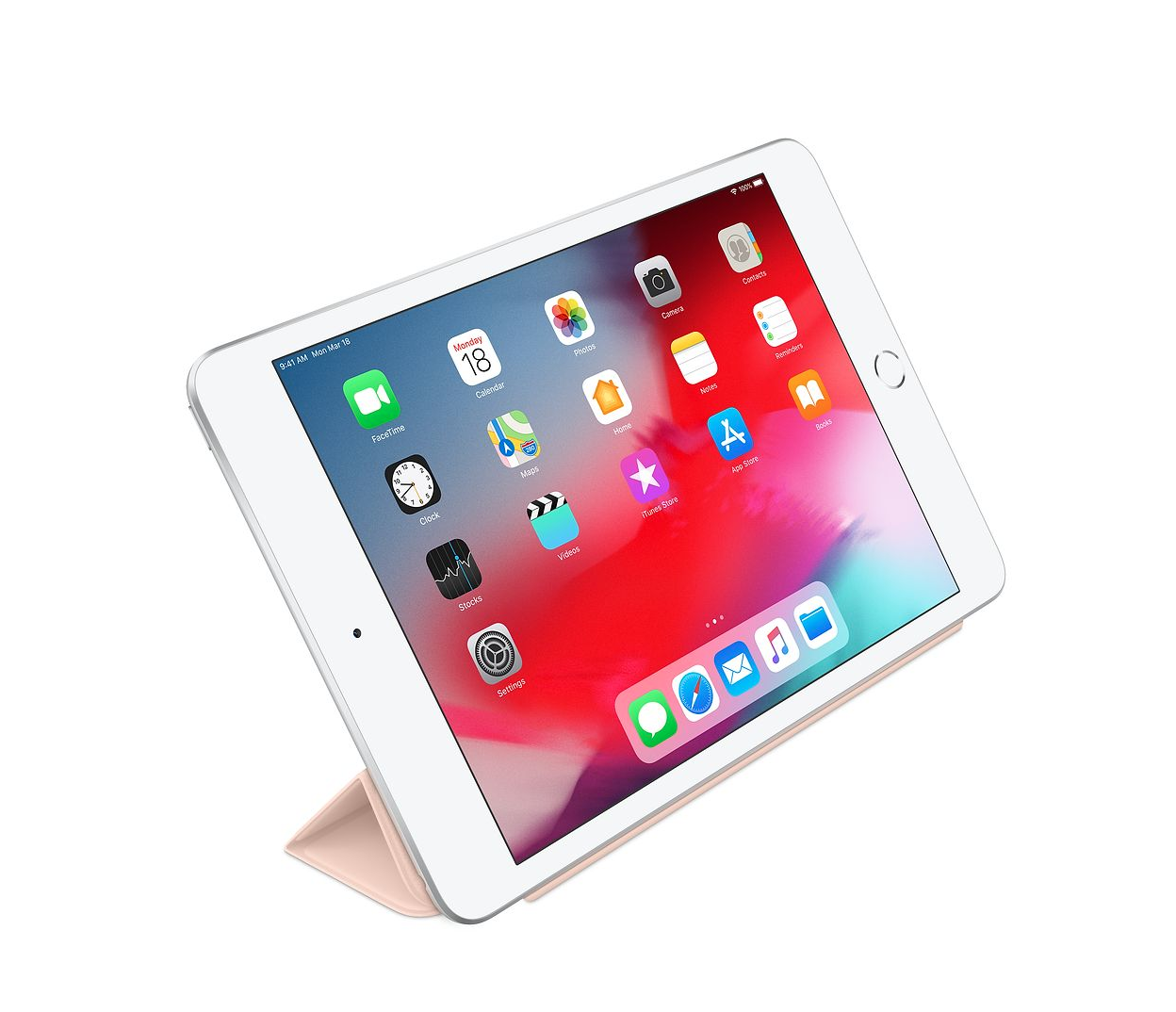 tablet on stand home screen