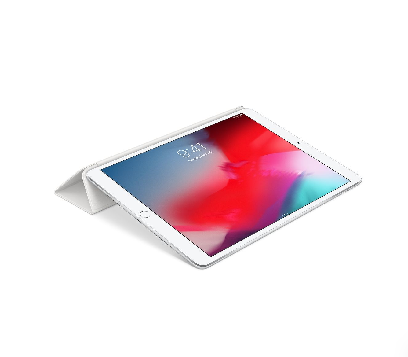 white ipad cover stand