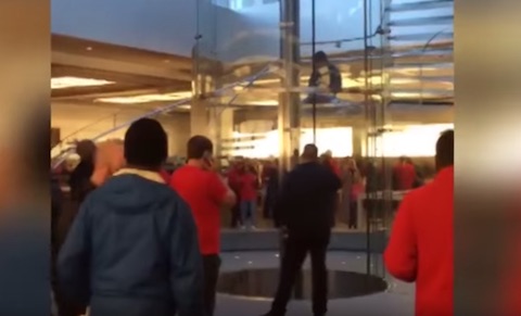 people inside apple store