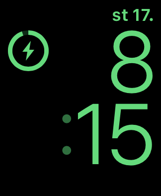smartwatch time display variation
