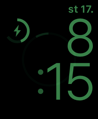 smartwatch time display