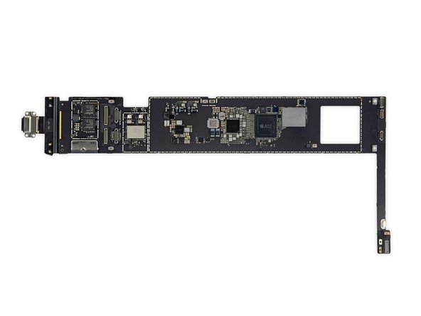 tablet motherboard top view