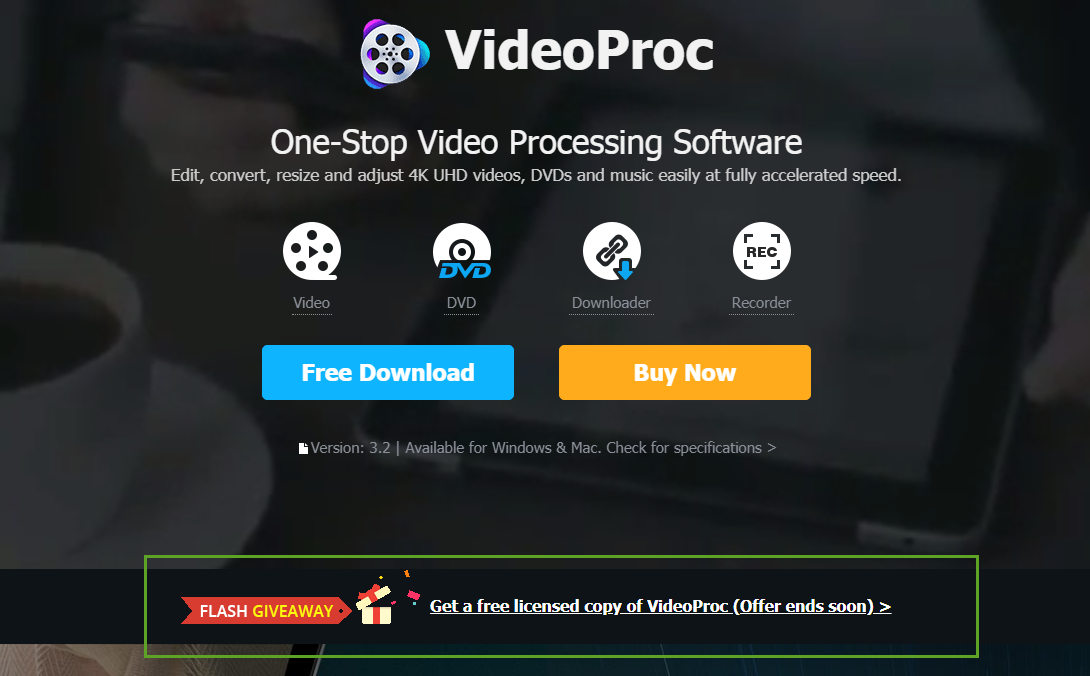 videoproc software promo