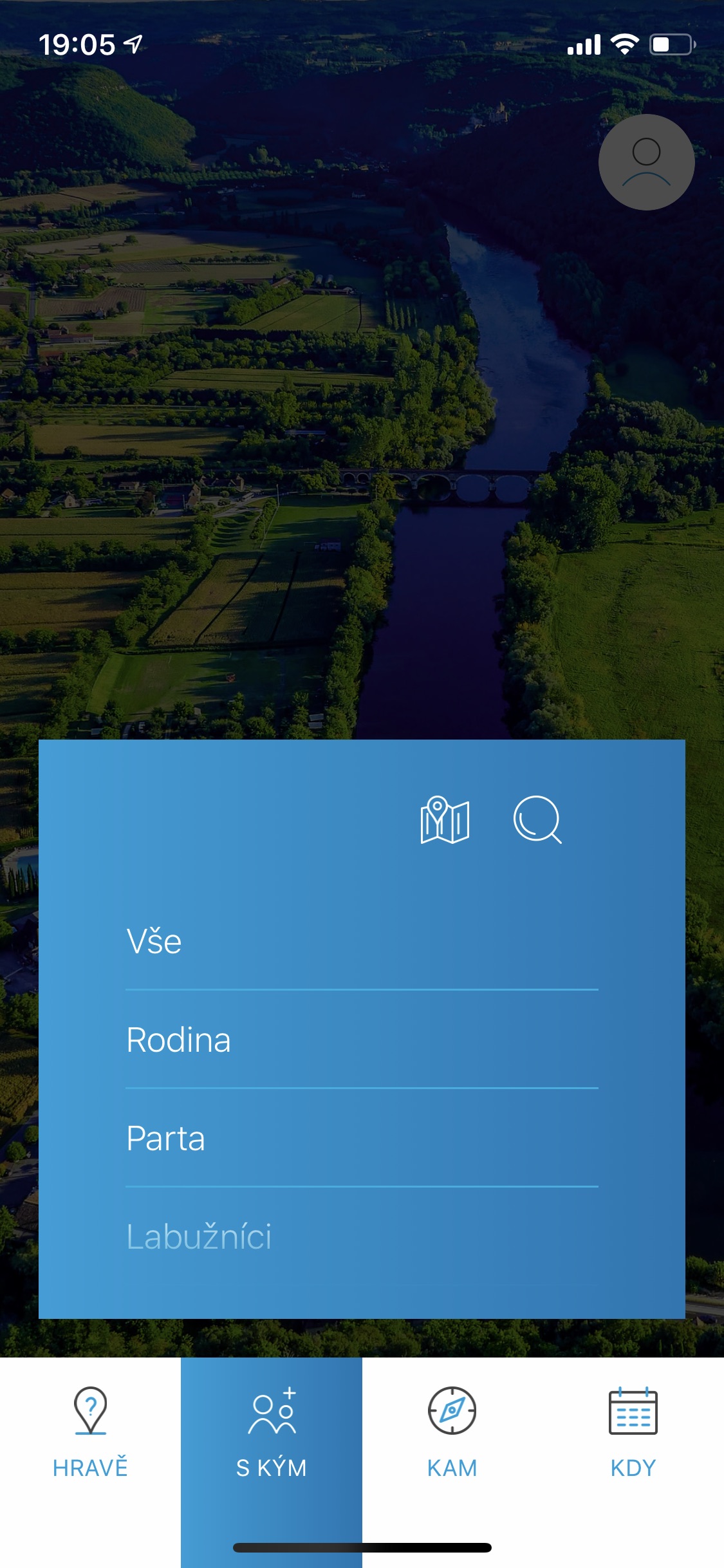 app menu family options