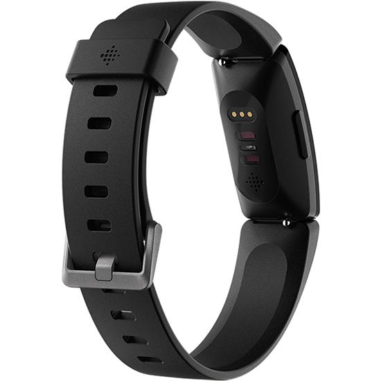 black fitness tracker back angle