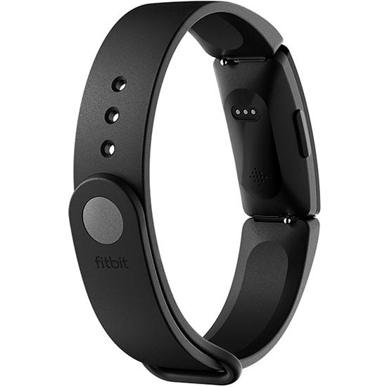 black fitness tracker back view