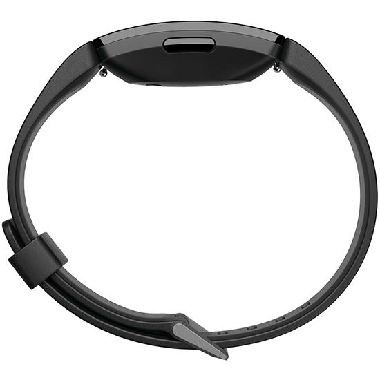 black fitness tracker side profile