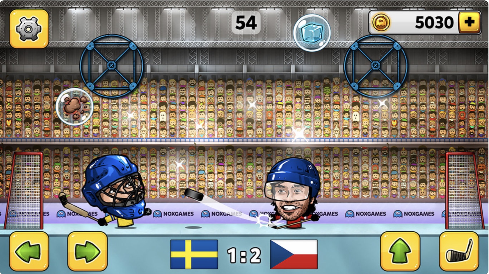 cartoon hockey game swedish player