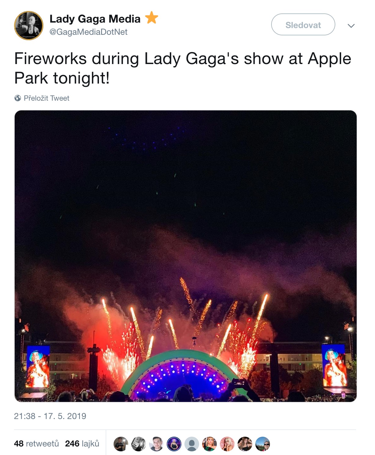 fireworks apple park concert