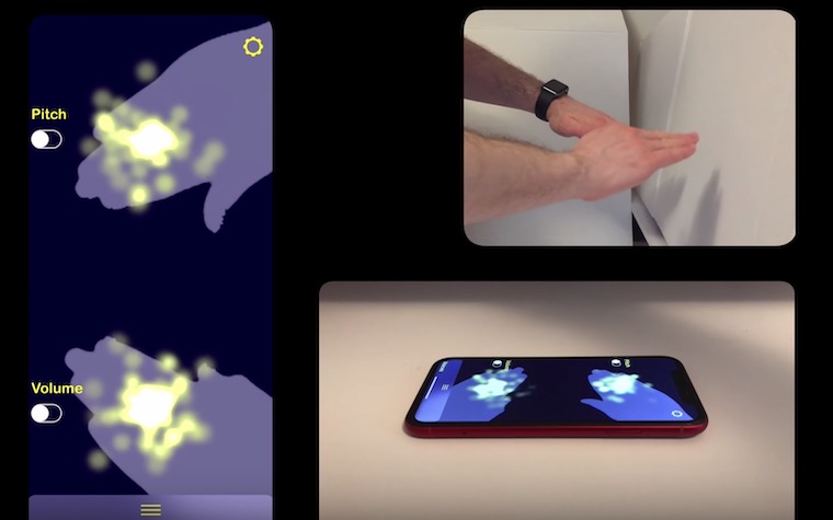 hand gesture app interface