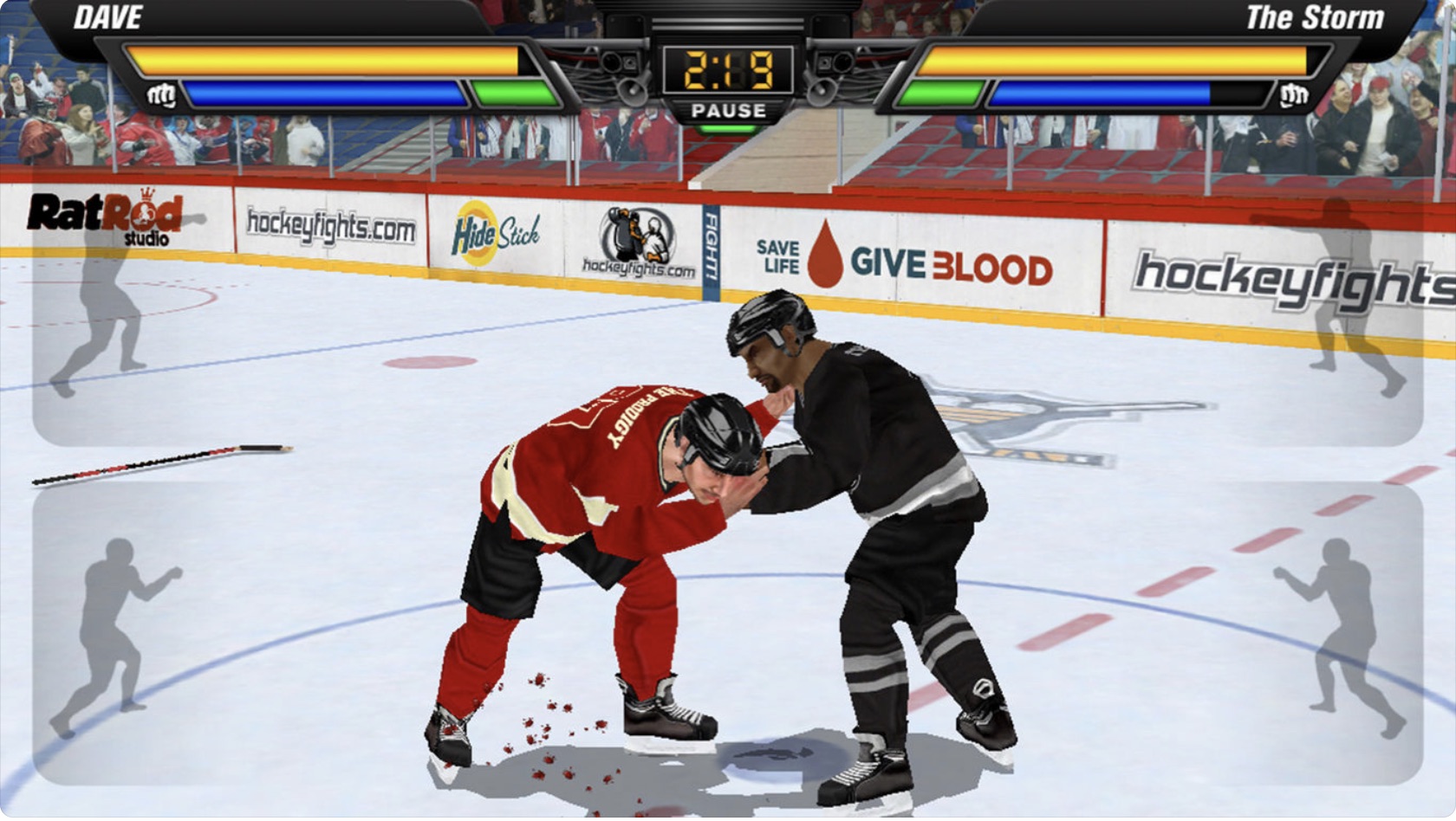 hockey fight menu
