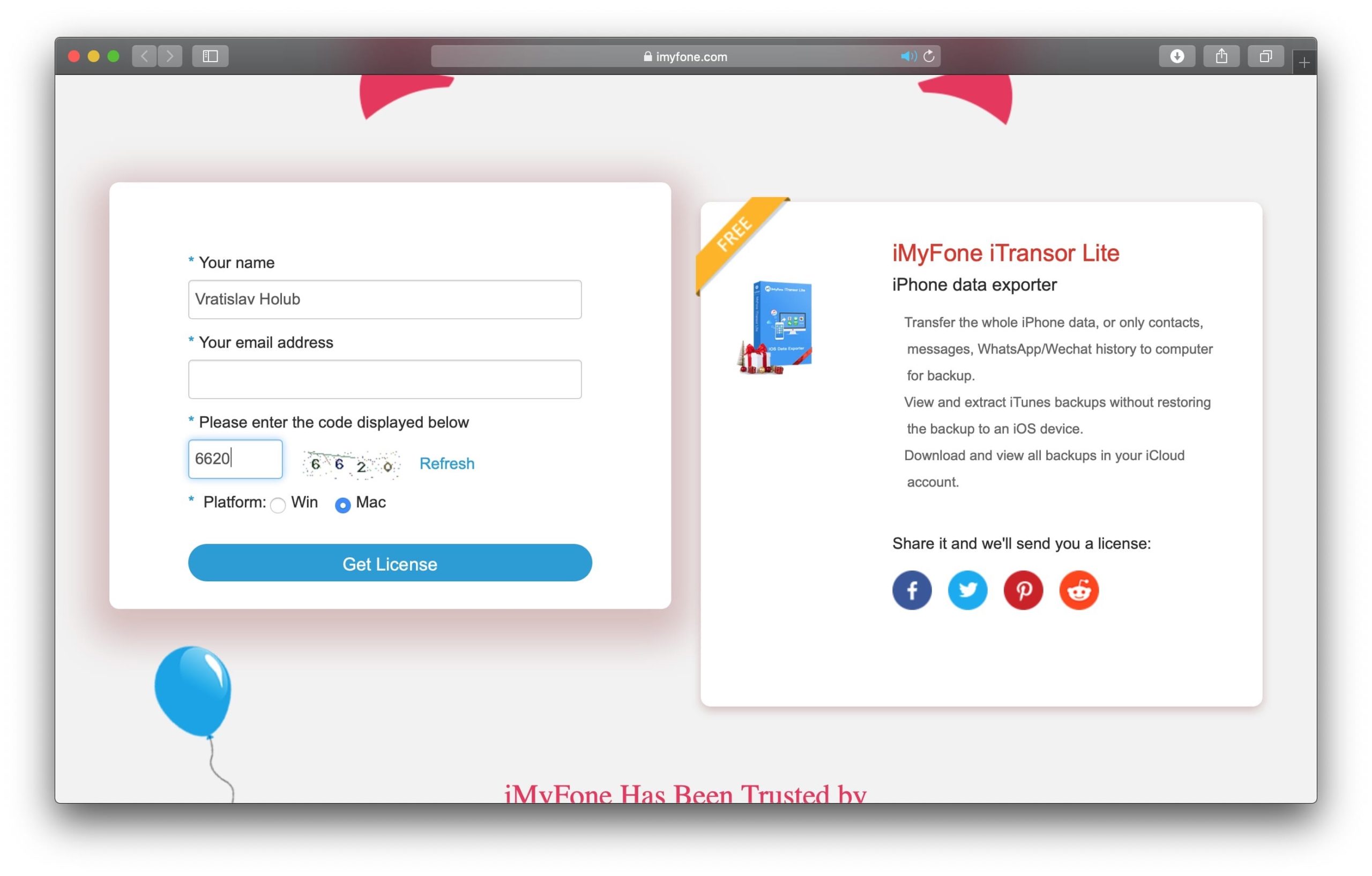 imyfone aktivacni proces 2