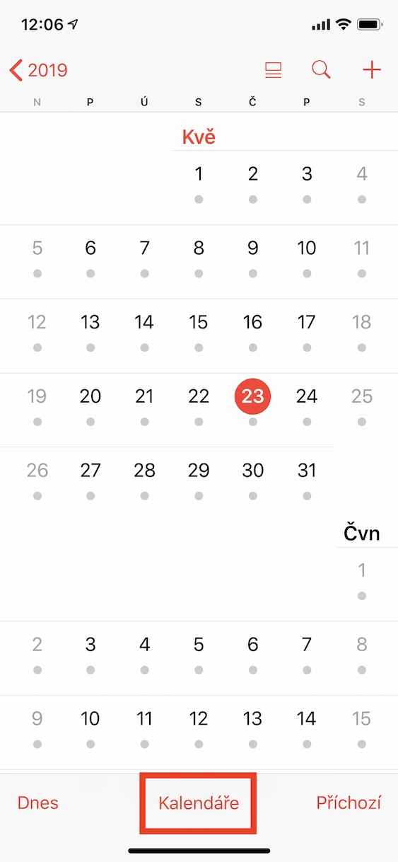 Jak přidat jmeniny do kalendáře Iphone?