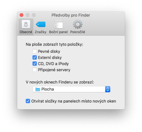 mac finder preferences general