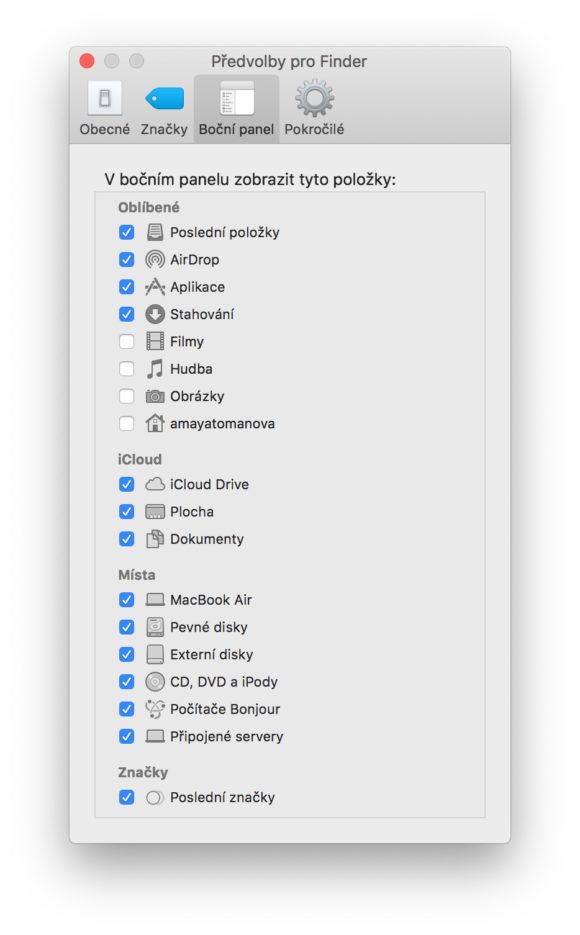 mac finder preferences window