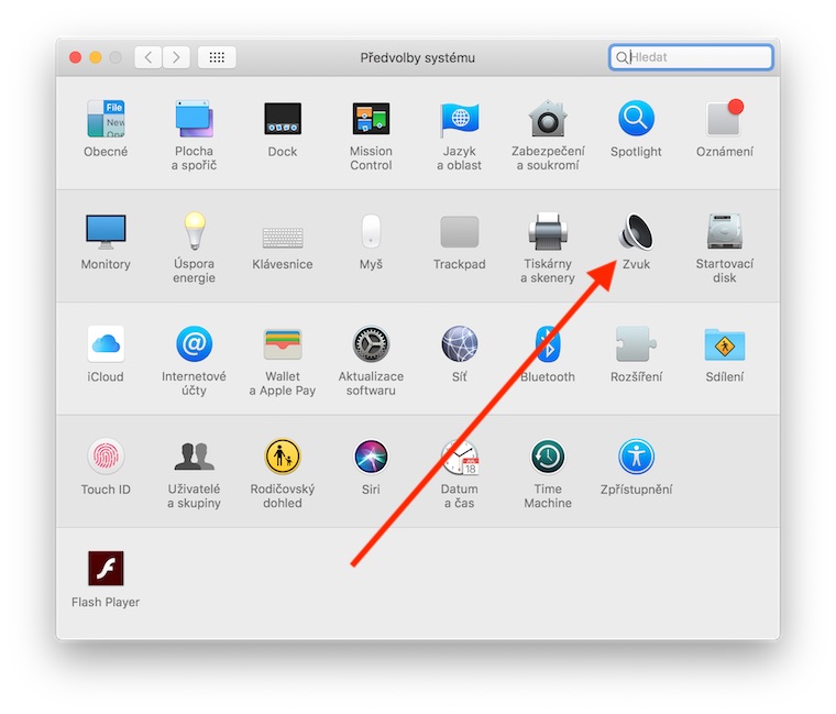 macos system preferences sound highlight