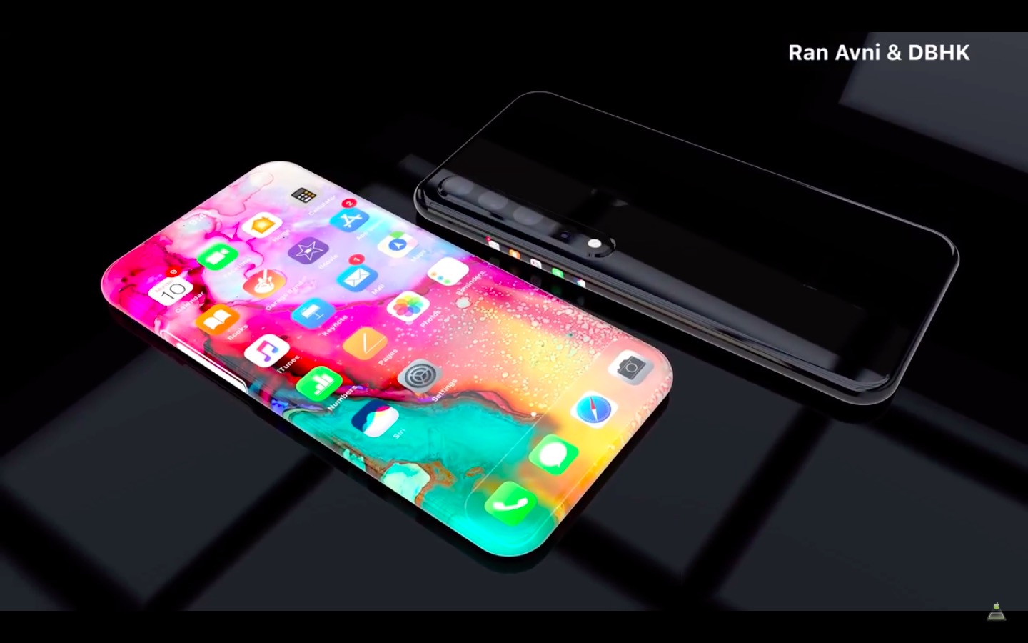 modern smartphone display