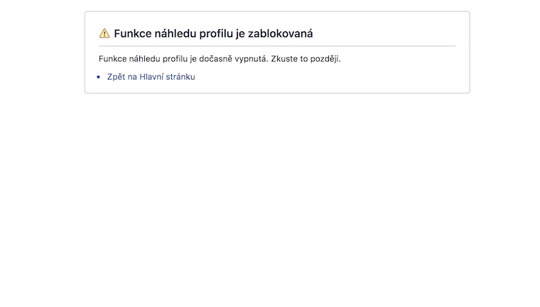 profile preview blocked