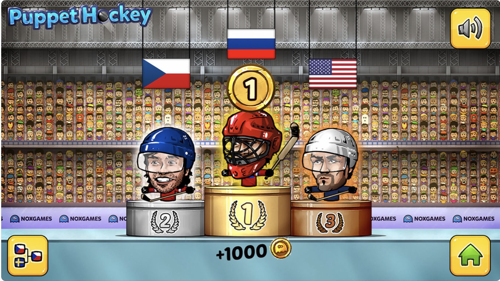 puppet hockey podium