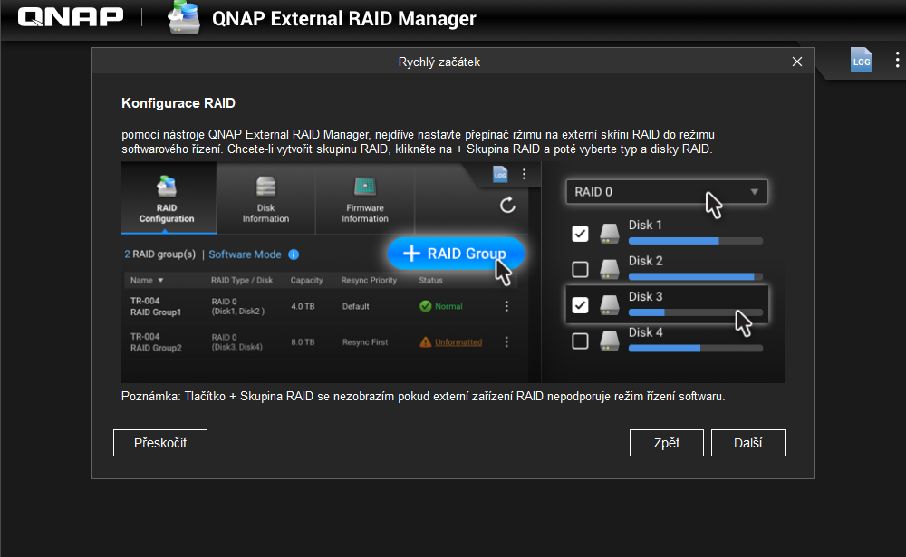 qnap raid manager configuration