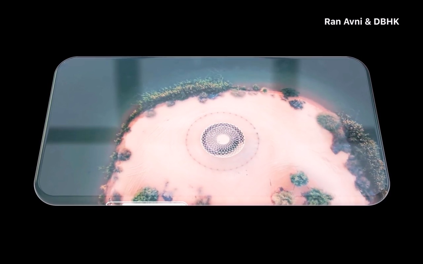 smartphone aerial view