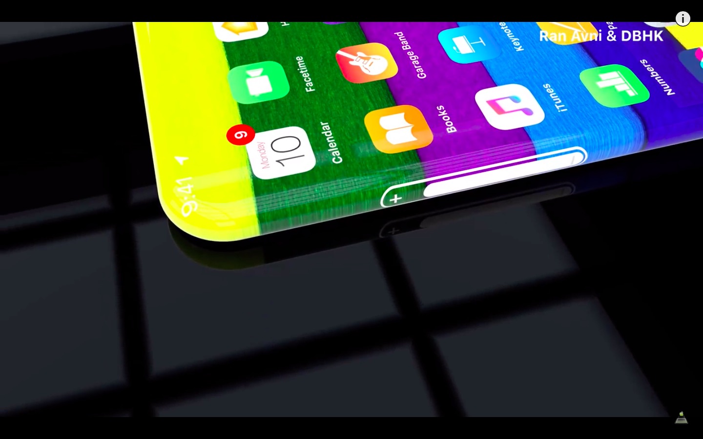 smartphone beach display