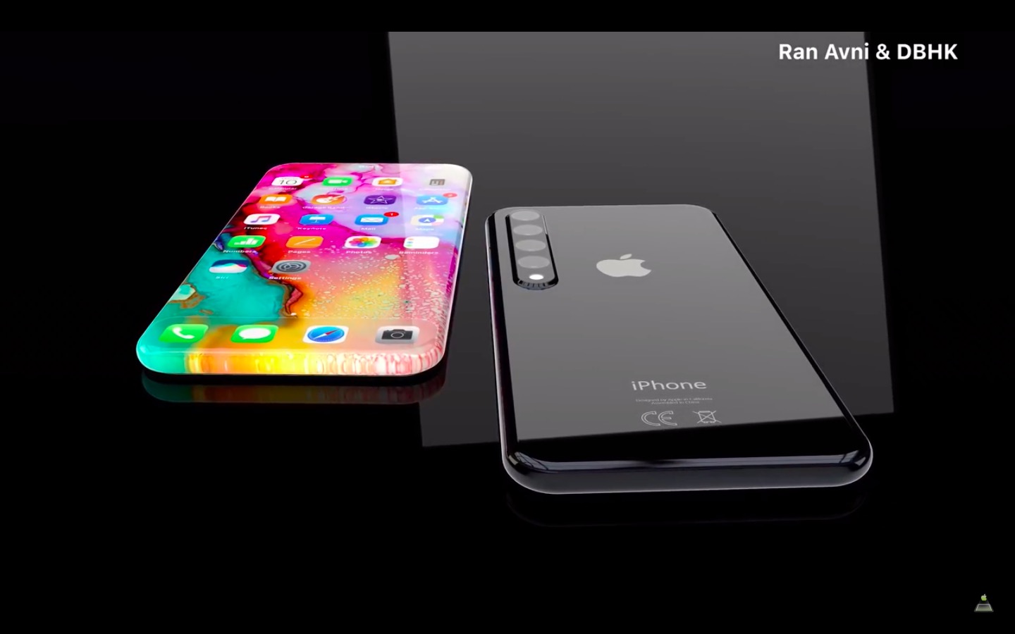 smartphone colorful display