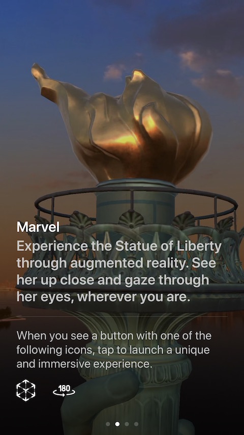 statue of liberty augmented reality
