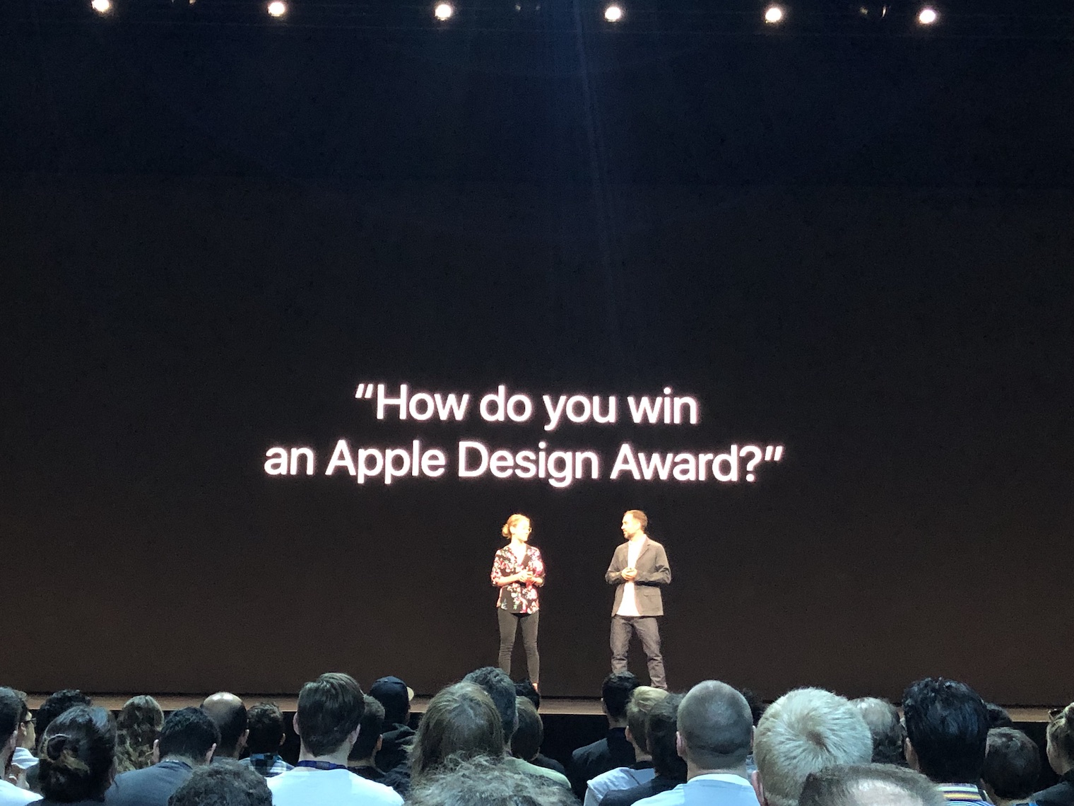 apple design award question