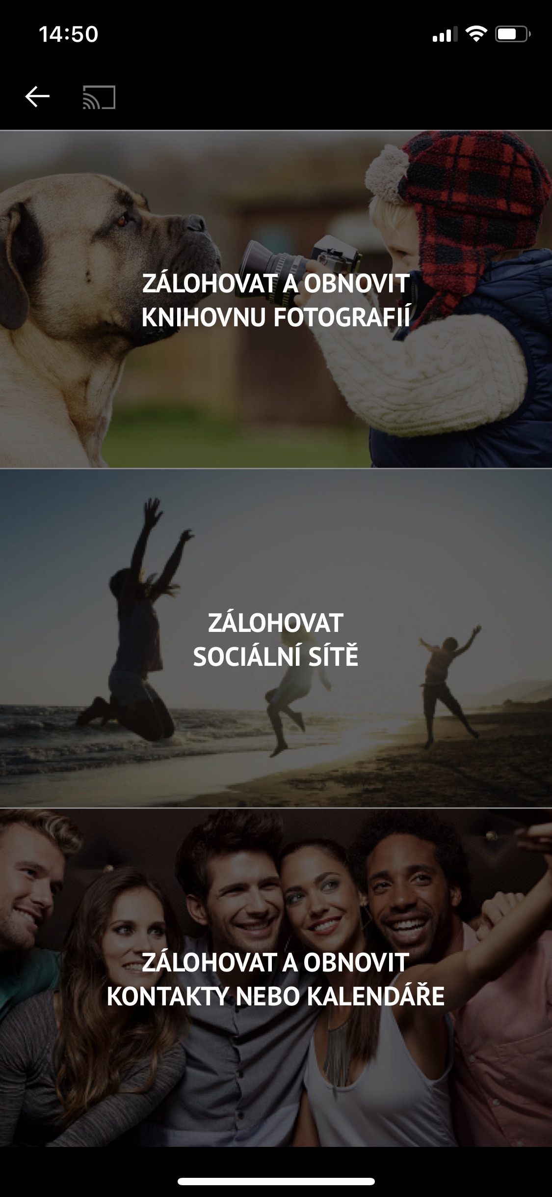 backup photo library