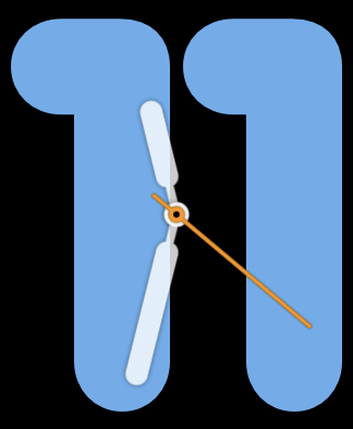 blue eleven watch face