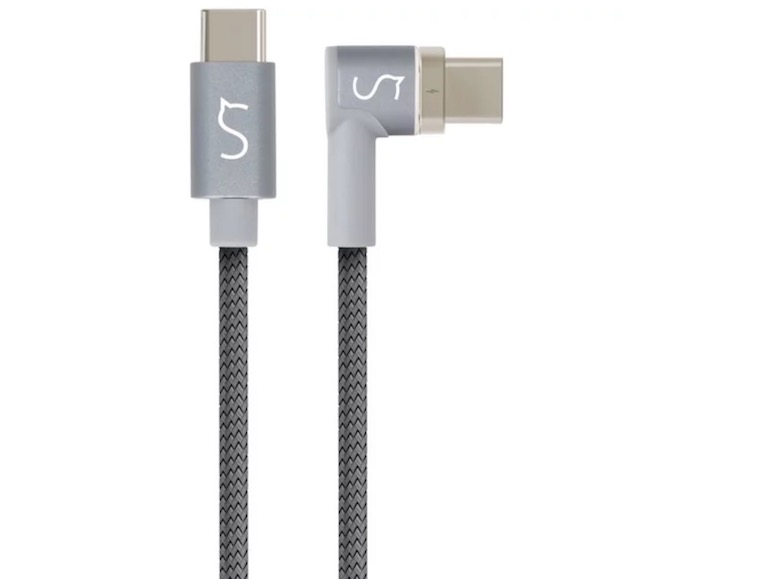 close up gray usb c cable