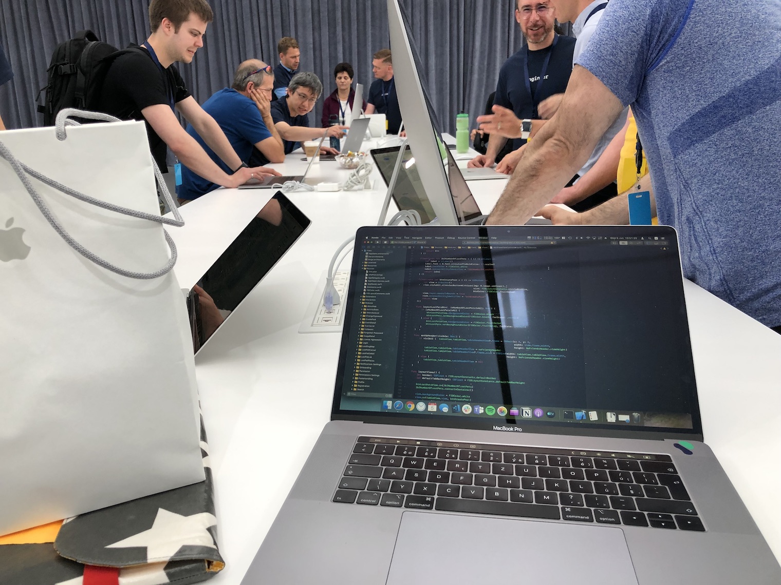 closeup laptop coding