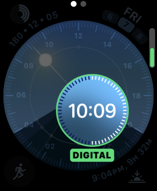 digital watch face