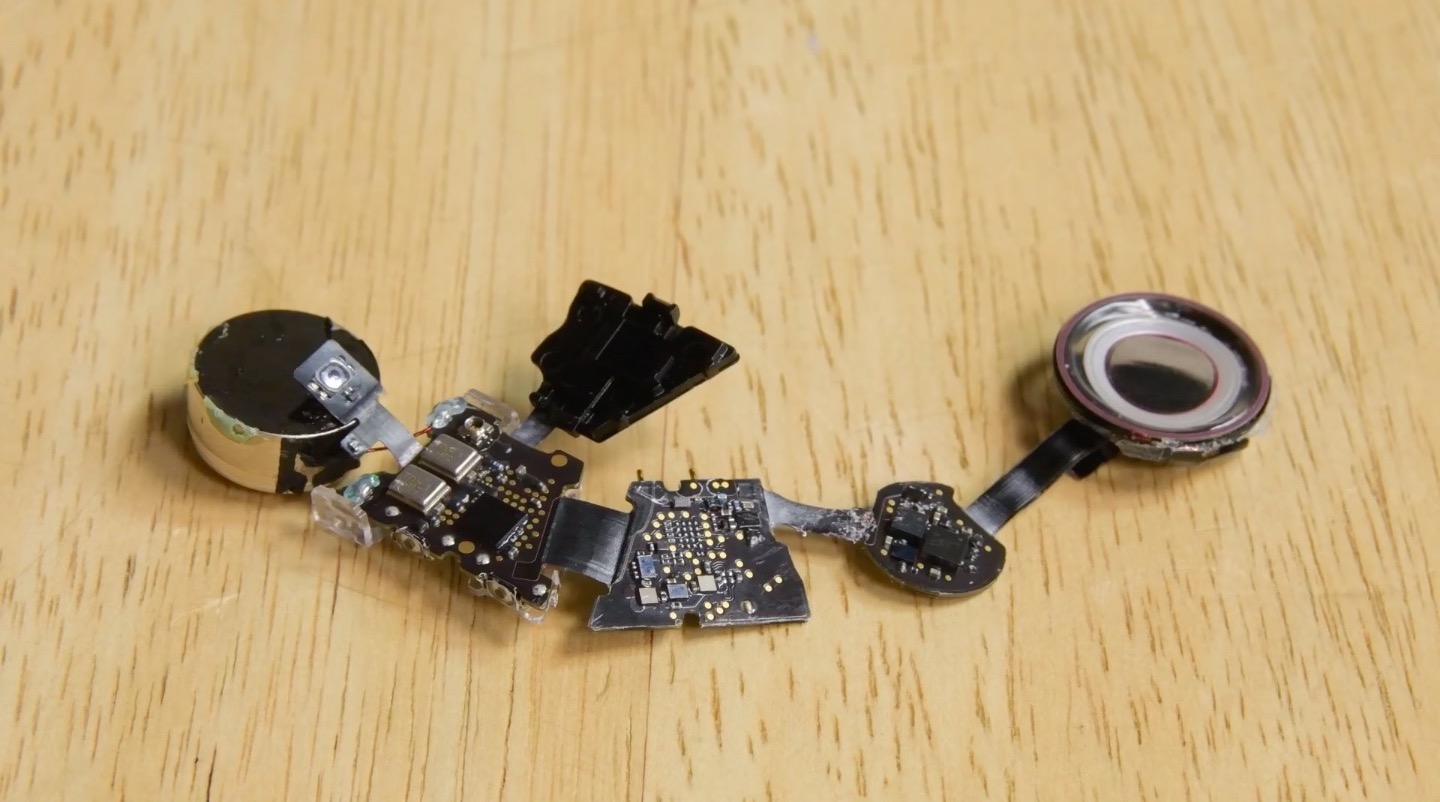 disassembled electronic parts