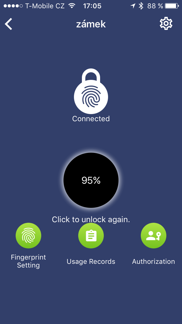 fingerprint lock screen