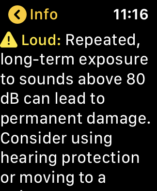 hearing warning loud exposure