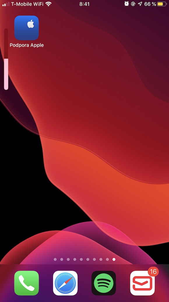iOS 13 indikator hlasitosti 4