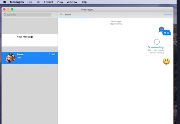 imessage chat interface mac