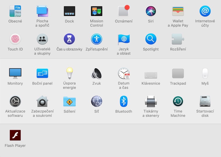 macos system preferences icons